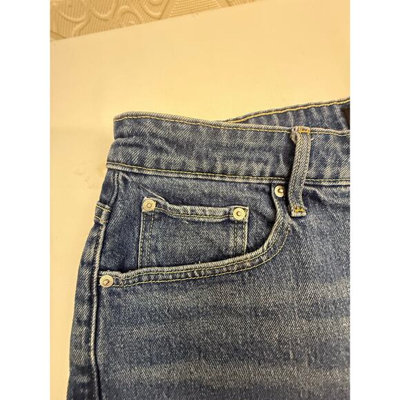 Free Assembly size 12 shorts denim USA stars strips on pockets distressed hem - Picture 13 of 15